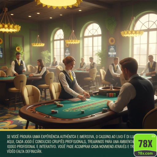 Cassino ao Vivo 78x.com: Experiência Total no Conforto do Lar